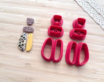Abstract Polymer Clay Earring Cutters: Clay Tools