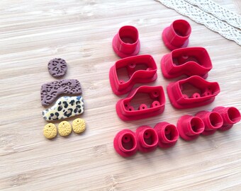 Abstract Polymer Clay Earring Cutters: Clay Tools
