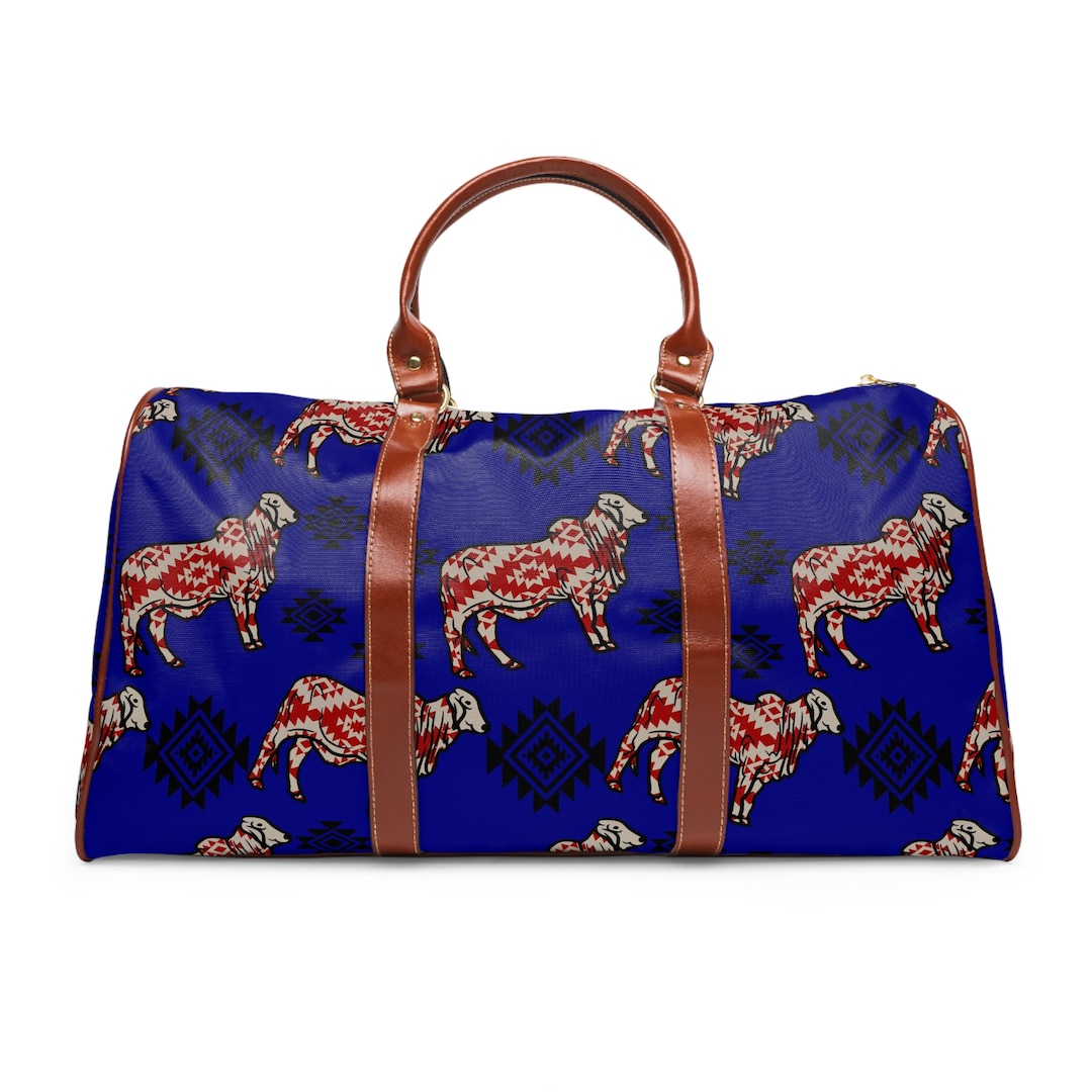 Rusty Bull Duffle Bag. Western Duffle Bag. Western Waterproof Etsy