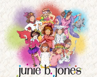 Junie B. Jones, Junie B, Junie B. Jones shirt Junie b Jones, Dress Up, Book Character, Digital, PNG, Teacher Sublimation