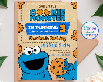 Printable kids birthday invitation, 1st editable invitation, first birthday party invite, second birthday party digital template