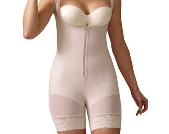Boy Short Bodysuit Faja: High Compression, Post-Surgery Recovery Sculpting Tummy Control Shapewear with Booty Lift