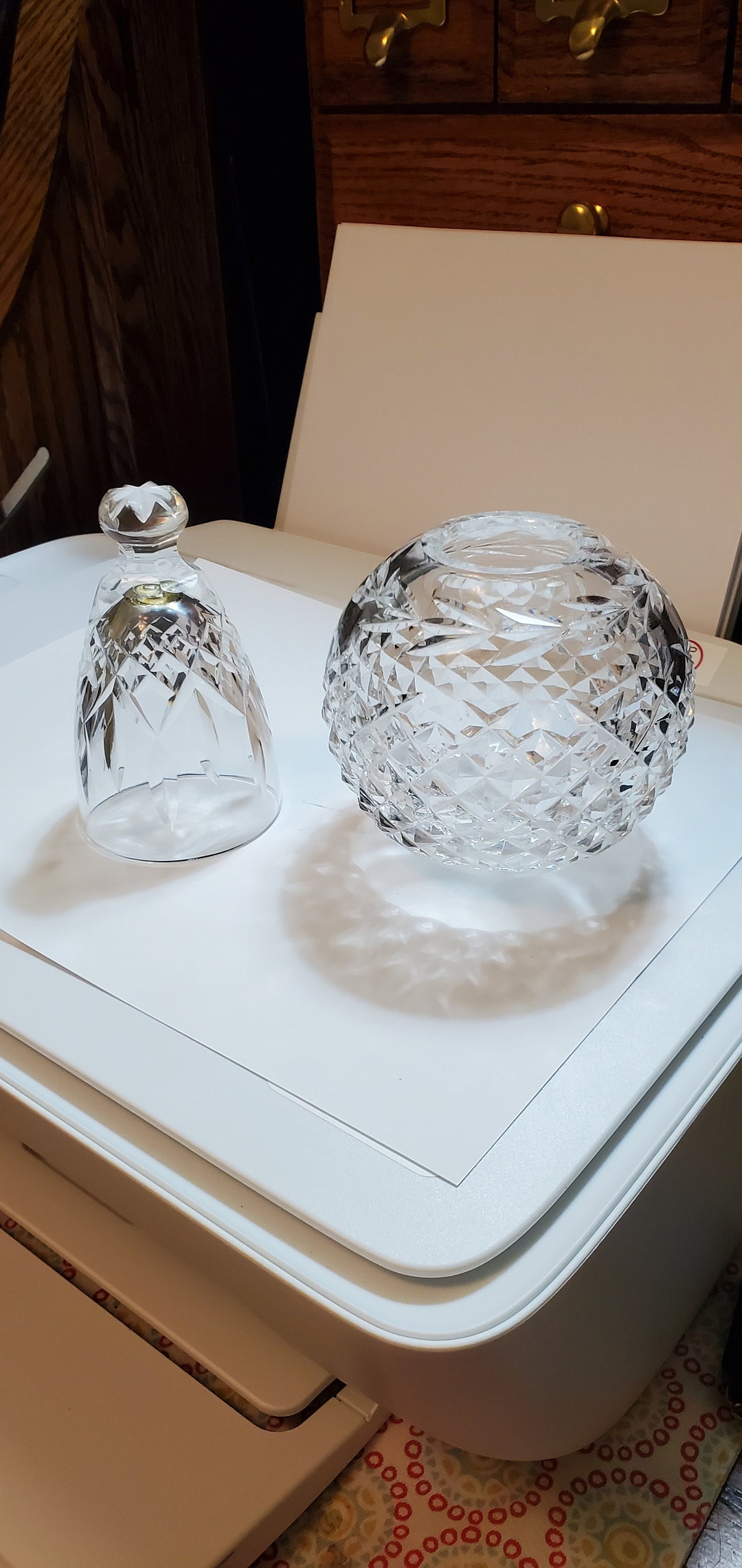 Waterford Crystal Glandore Pattern Crystal Rose Bowl Vase and Etsy