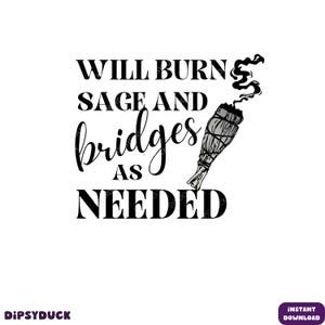 Brandt bruggen en salie png, shirt Witchy vibes png, grappige heks heks png, hemels sweatshirt heks Halloween, shirt Sage grappig png