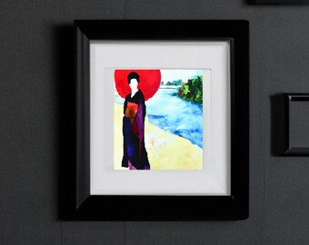 Geisha by the River I Printable Wall Art