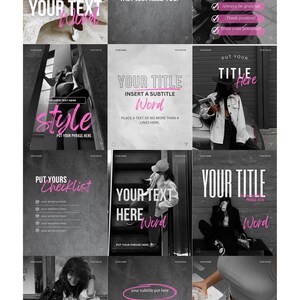 Pink Instagram Canva template bundle showing 36 editable posts, matching story slides, and 148 short vertical reels video covers in a soft pastel pink aesthetic for coaches, small businesses, and content creators, perfect for feminine Instagram branding and engagement-boosting social media content.