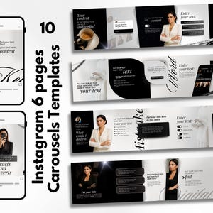 Seamless Storytelling Carousel Templates: Elegant Social Media Kit (Digital Download)