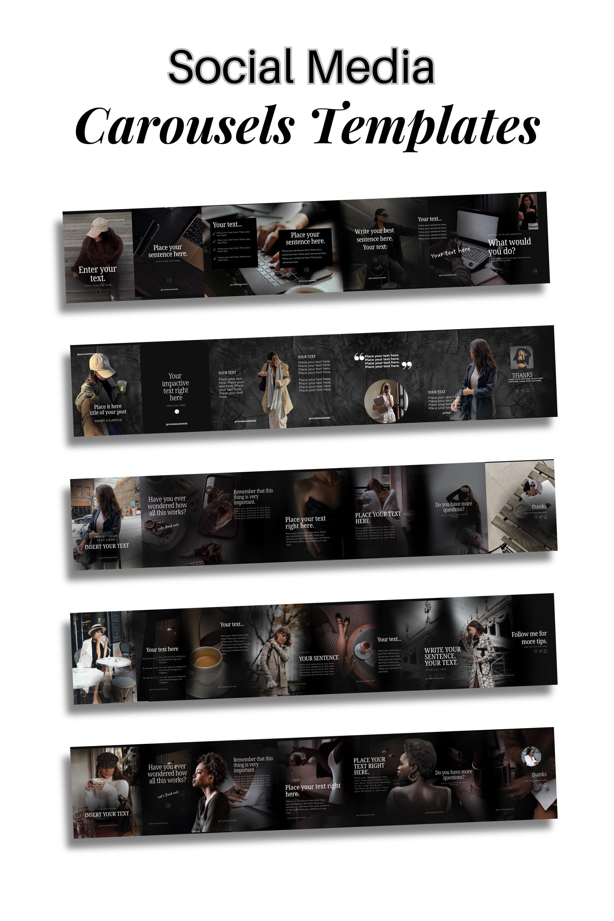 Instagram Carousel Templates | Canva Social Media PLR/MRR (digital ...