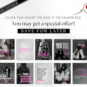 Pink Instagram Canva template bundle showing 36 editable posts, matching story slides, and 148 short vertical reels video covers in a soft pastel pink aesthetic for coaches, small businesses, and content creators, perfect for feminine Instagram branding and engagement-boosting social media content.