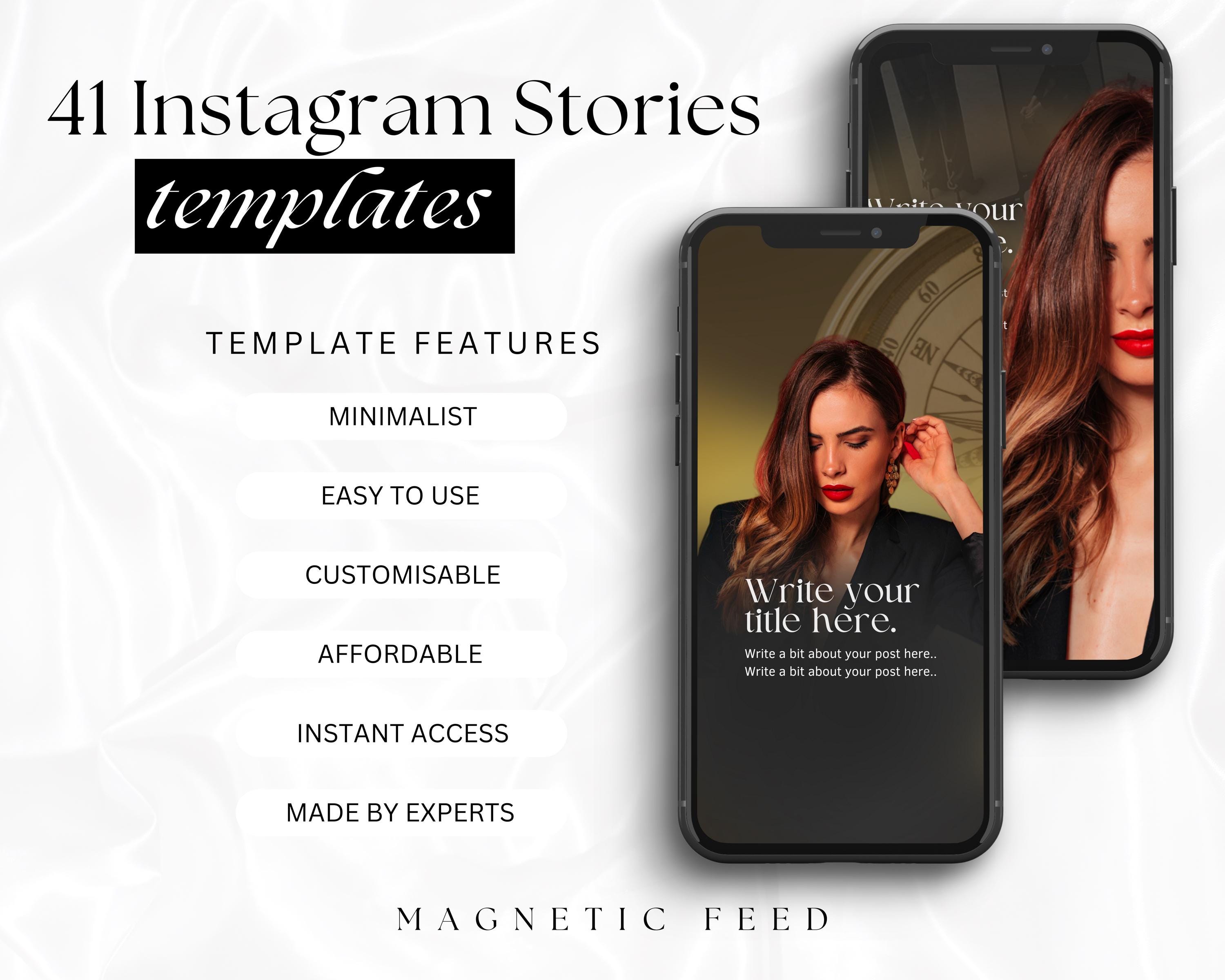 Elegant Black & Gold Instagram Templates: Social Media Canva Pack - Etsy