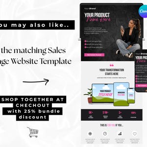 Pink Instagram Canva template bundle showing 36 editable posts, matching story slides, and 148 short vertical reels video covers in a soft pastel pink aesthetic for coaches, small businesses, and content creators, perfect for feminine Instagram branding and engagement-boosting social media content.