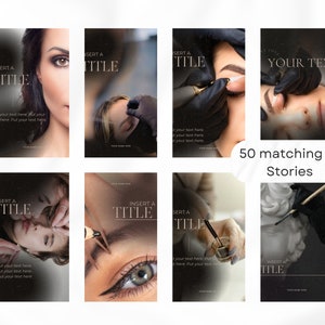 Brow Tech Instagram Templates | Microblading & Lamination, Canva Posts ...