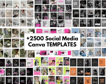 2500+ Canva Templates Bundle | Social Media Kit for Coaches (Digital Download)