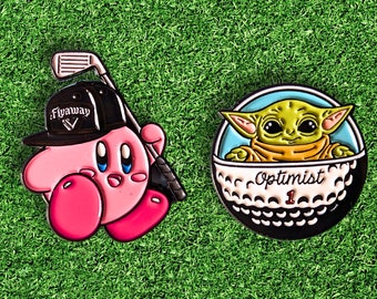 Ensemble de marqueurs de balle de golf avec personnages mignons – Accessoire de golf amusant, idée cadeau de golf