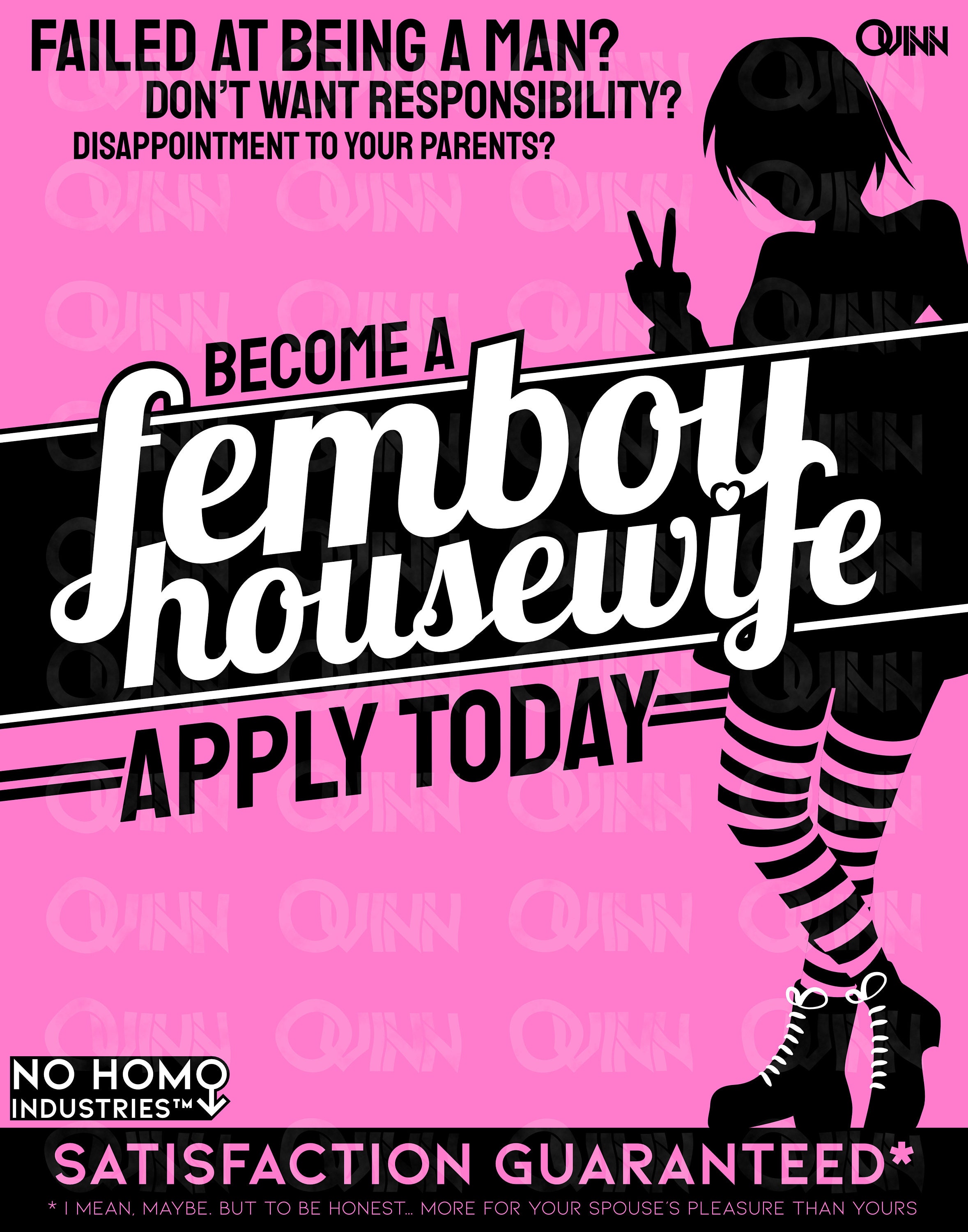 Art Print a Femboy Housewife Etsy