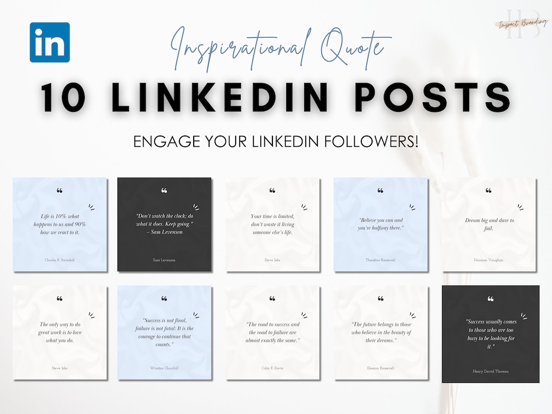 10 Inspirational Linkedin Posts Inspirational Quotes From Influential