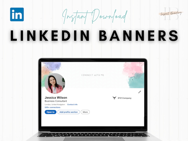 Linkedin Banners connect With Me Text Linkedin Background Linkedin ...