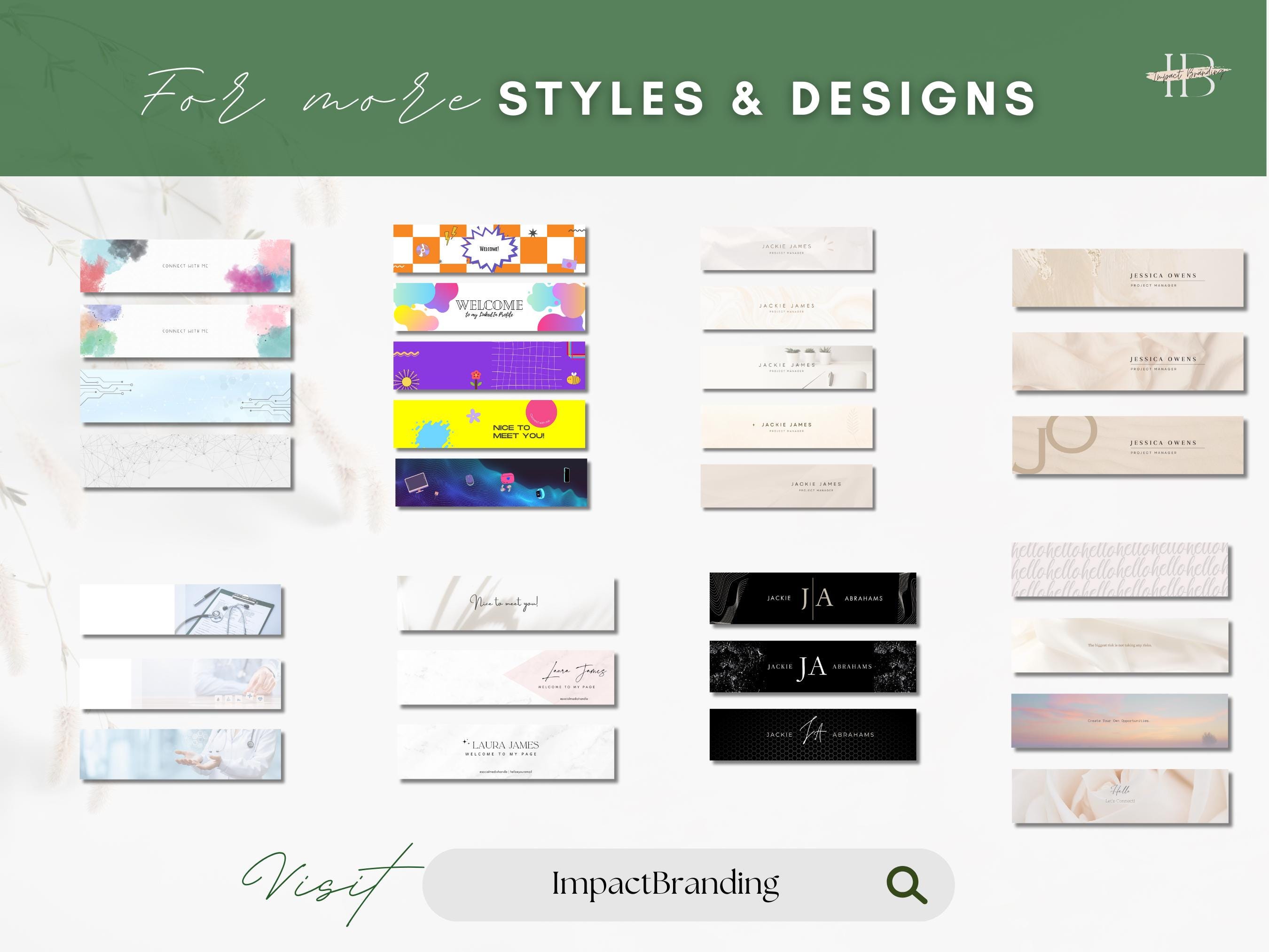 8 Professional Linkedin Banners | Green Modern Style | for Businesses ...