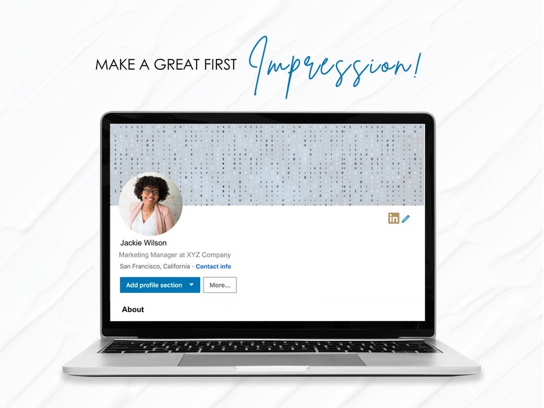 Data Themed Linkedin Banner Set | Professional Background (instant ...