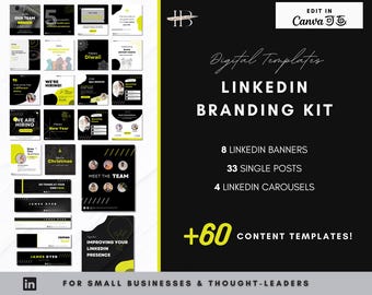 Linkedin Branding Kit | Über 60 Canva Vorlagen (Digitaler Download)