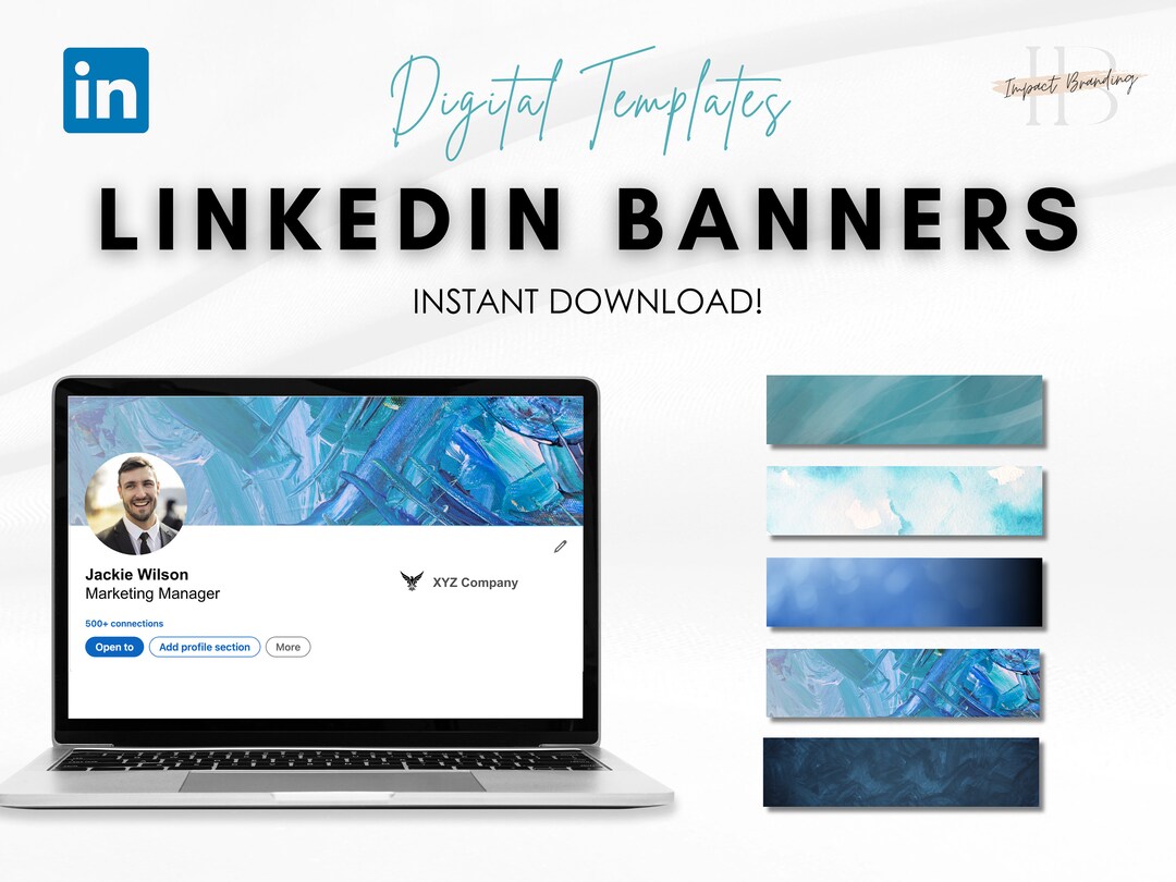5 Blue Style Linkedin Banners Linkedin Background Linkedin Banner ...