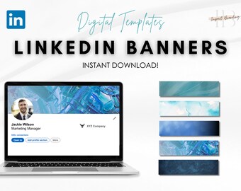 Linkedin Banner Professional Canva Template, Dark Blue Dallas Town ...