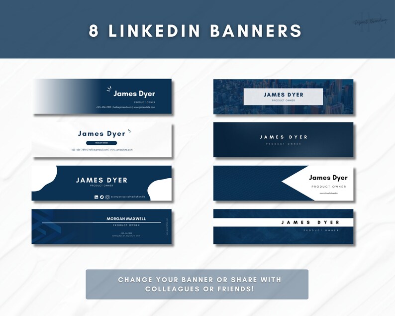 Linkedin Editable Frame Editable Linkedin Content Templates | Business Branding (canva) - Etsy