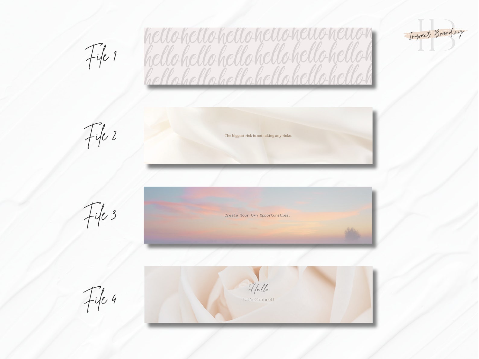 4 Linkedin Banners Instant Download Inspirational Quote - Etsy