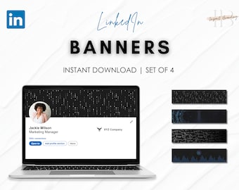 Data & Technology LinkedIn Banner Templates | Personal Branding (Digital Download)