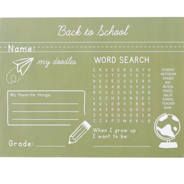 Chalkboard Placemats Etsy