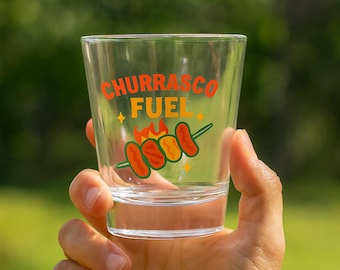Vaso de chupito Churrasco Fuel – Vaso para amantes de la barbacoa brasileña