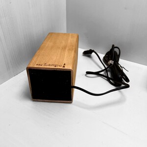 KLOTZER table lamp | Handmade wooden lamp - Ideal as a vintage bedside lamp or desk lamp image 8