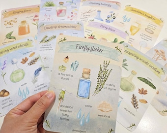 Fairy Potion Mud Kitchen Recipe Cards, Magic Fairy Potion Cards, Outdoor Role Play, Dramatic Play, Outdoor Play, Nature Play, Forest School