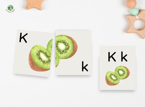Nature Alphabet Puzzles, Alphabet Flashcards, ABC Flashcards, Nature Flashcards, Kindergarten, Preschool, Homeschool, Montessori, ABC games