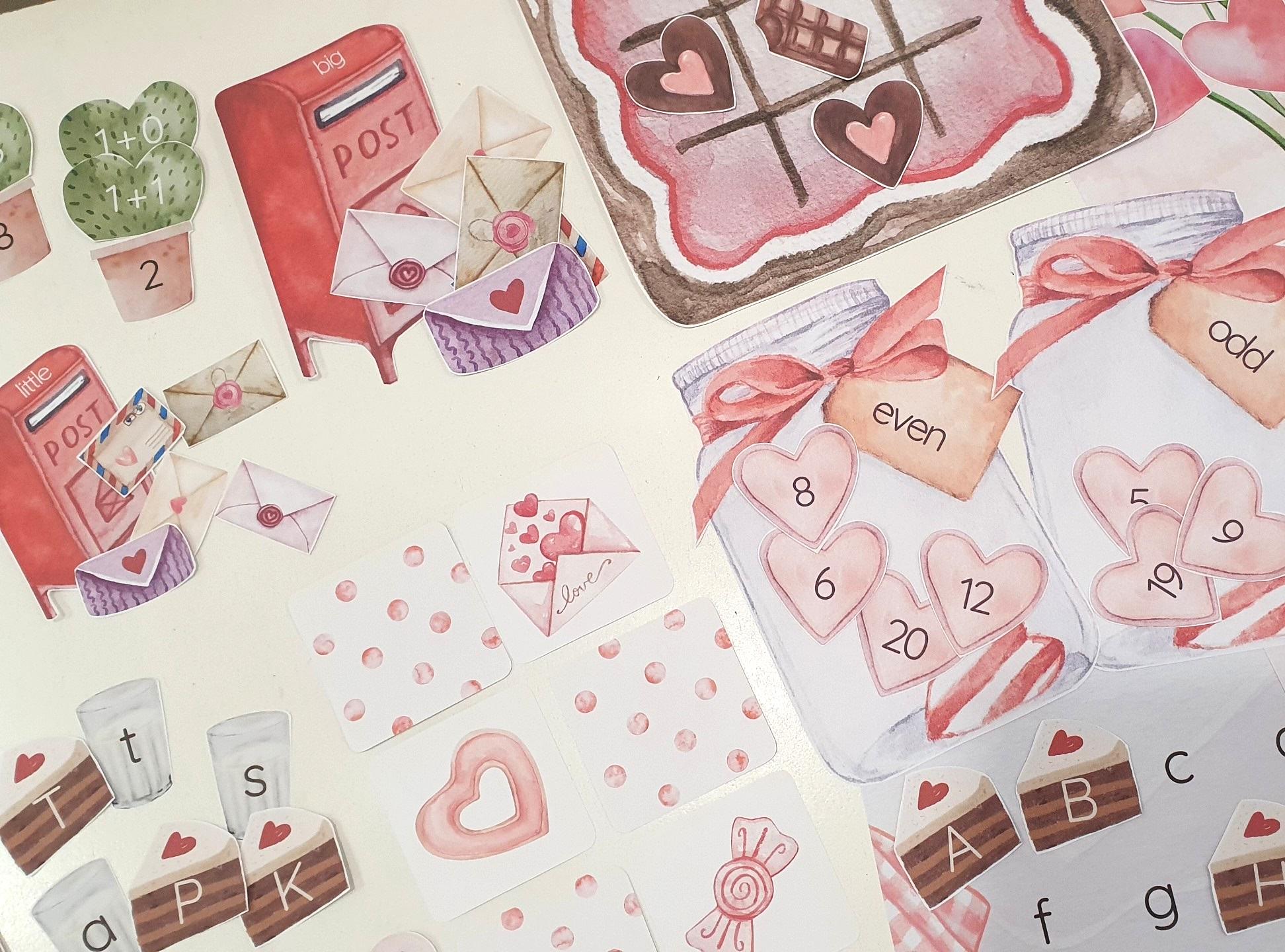 Valentine Activity Pack, Valentine’s Day Sorting & Matching Games ...