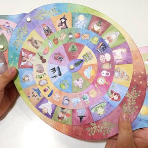 Ruote per raccontare storie stampabili, Storytime, Circle Time, Attività di costruzione di storie, Gioco educativo per bambini, Piano di storie, Lavoretti fai da te con la carta per bambini