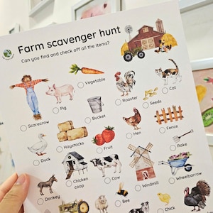 Farm Scavenger Hunt, Printable Nature Scavenger Hunt, Camping Activities for Kids, Outdoor Activities, Nature Education, Printable Games