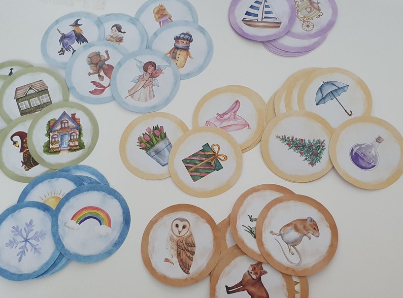 Story Telling Cards, Printable Story Tokens, Imaginative Play, Story ...