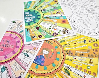 Sunshine Writing Sheets, All About Me, Gratitude Log, Kindness, Goal Setting Activity, Journal Page, Back to School, Bulletin Board Display