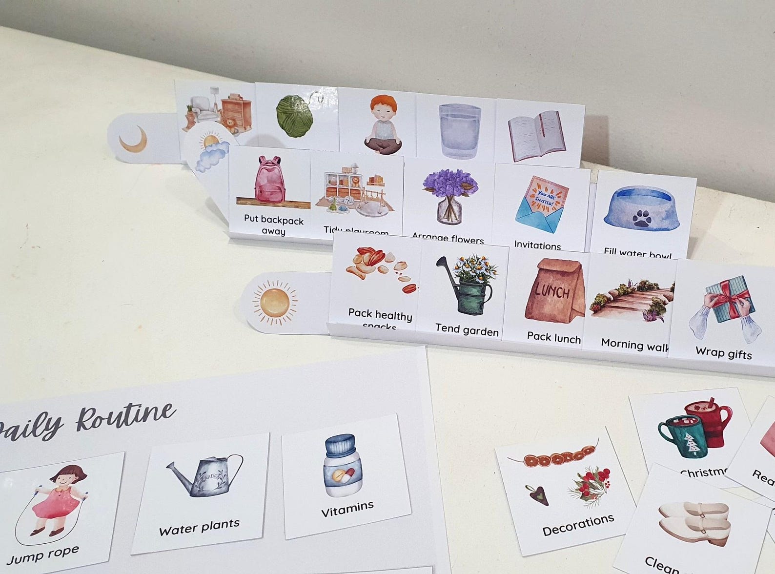 400 Kids Routine Cards & Charts, Printable Routine Chart, Visual ...