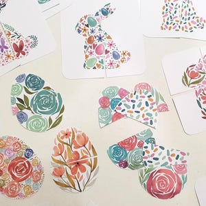 Juegos de combinación de huevos y conejitos de Pascua, rompecabezas de combinación de patrones florales, canasta de Pascua Montessori para la mañana, búsqueda de huevos de Pascua, actividad de primavera