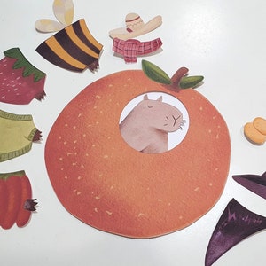 Capybara Paper Doll Printable, Paper Dollhouse, DIY Kids Paper Craft ...