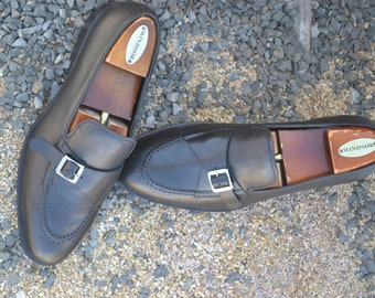 old Church's 4都市 monk strap dress shoes Black Calf Leather Monk Strap | Church's