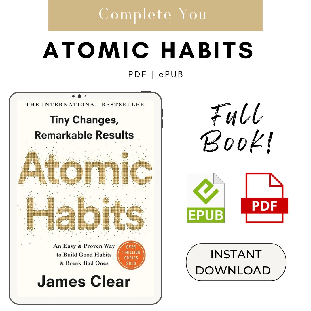 Atomic Habits by James Clear Ebook PDF Epub - Etsy