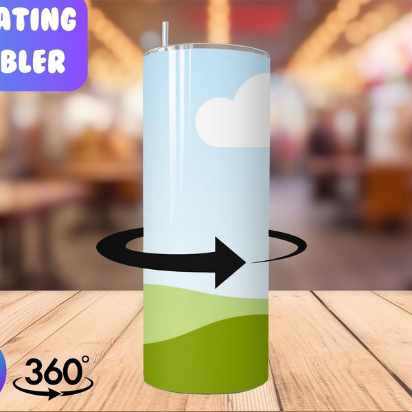 20 Oz Canva Rotating Tumbler Animation Mockup | Drag and Drop Rotating Tumbler Mockup | Spinning Tumbler Mockup | Animated Mock Up