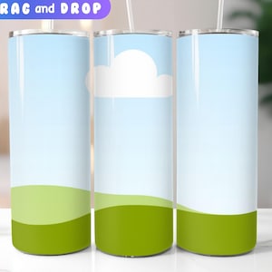 Canva Drag and Drop 20oz Tumbler Mockup  | Canva Tumbler Template | Canva 20oz Tumbler Mockup | 20oz Mockup | Tumbler Mockup Canva
