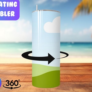 20 Oz Canva Rotating Tumbler Animation Mockup | Drag and Drop Rotating Tumbler Mockup | Spinning Tumbler Mockup | Animated Mockup | Video
