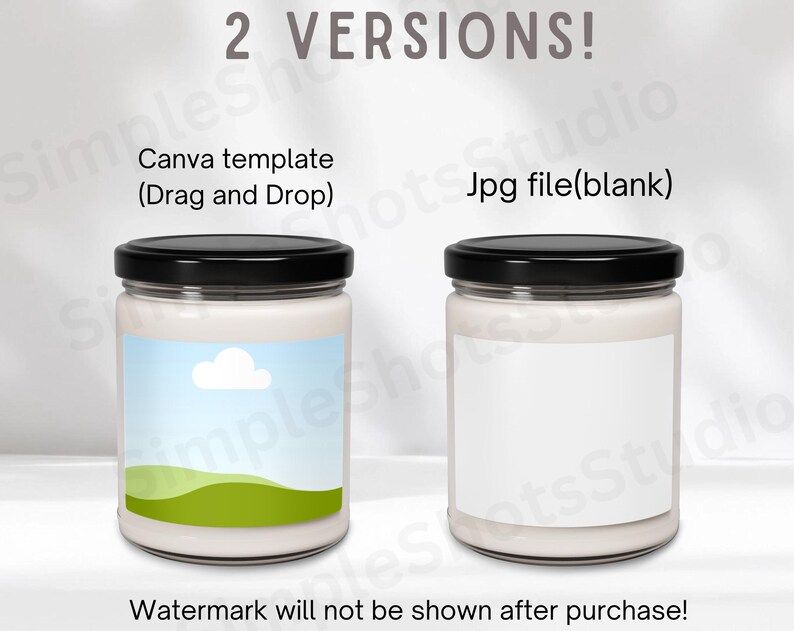 9oz Scented Candle Size Chart, Printify Scented Candle Size Chart, Easy Use Drag and Drop, Candle Mock Up, Candle Jar Mockups Template image 4