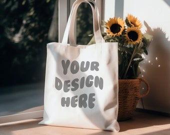 Tote Bag Mockup, Natural Canvas Tote Bag Mockup, White Tote Bag Mockup, Natural Tote Mockup, Canva Tote Bag Mockup, Shopping Bag Mockup JPG