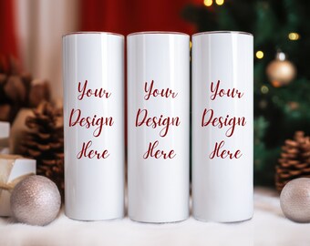 20 Oz Tumbler Mockup | Christmas Tumbler Mockup | Canva Tumbler Mockup | Holiday Tumbler Mock up | Mockup Overlay | Tumbler Mock Up PSD PNG